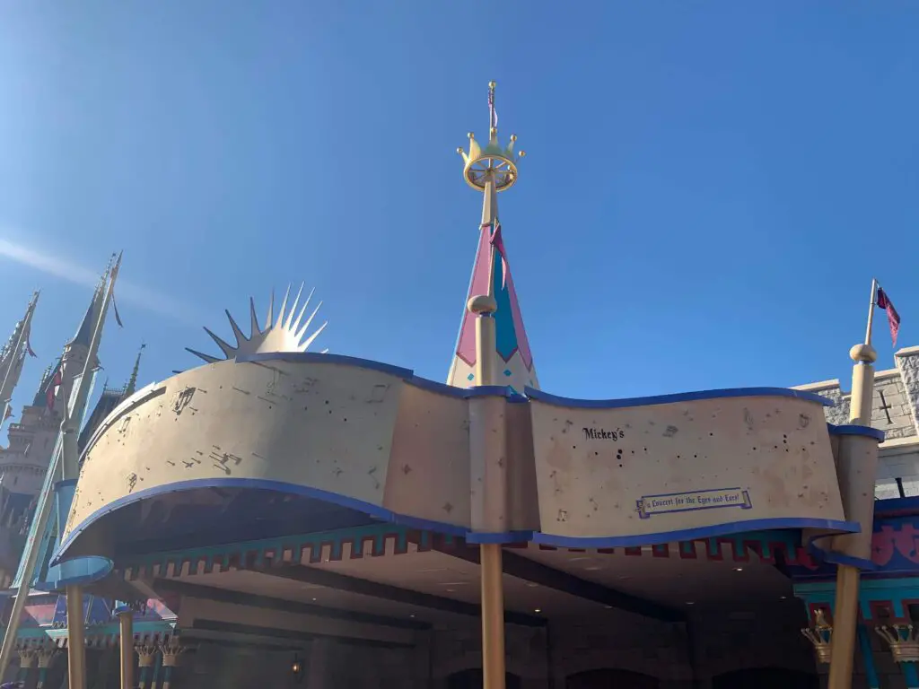 Sign removed from Mickey's PhilharMagic in the Magic Kingdom