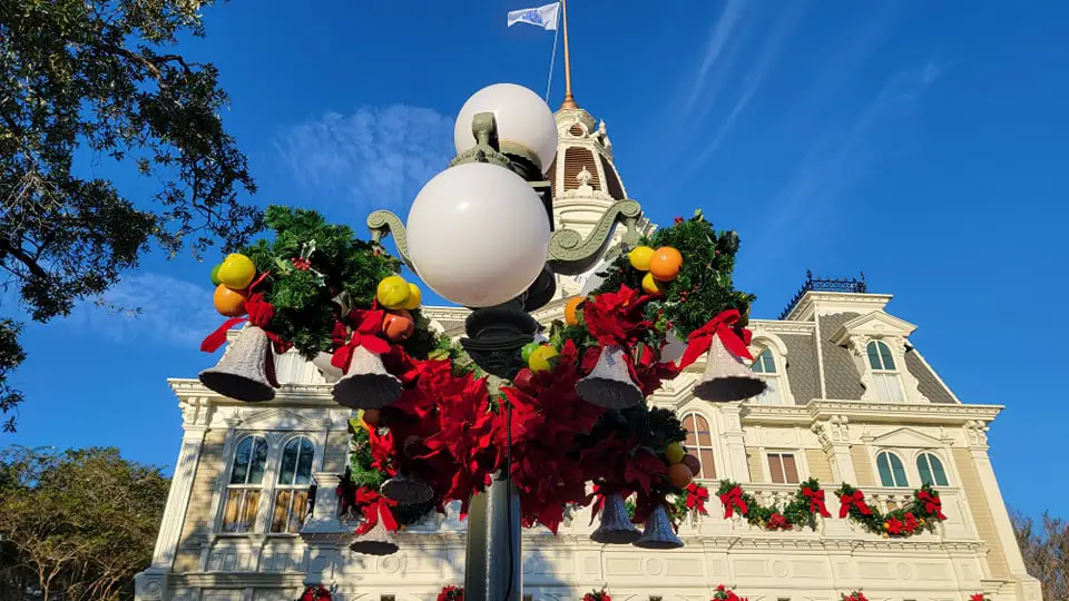 Christmas Decorations are now up at the Magic Kingdom