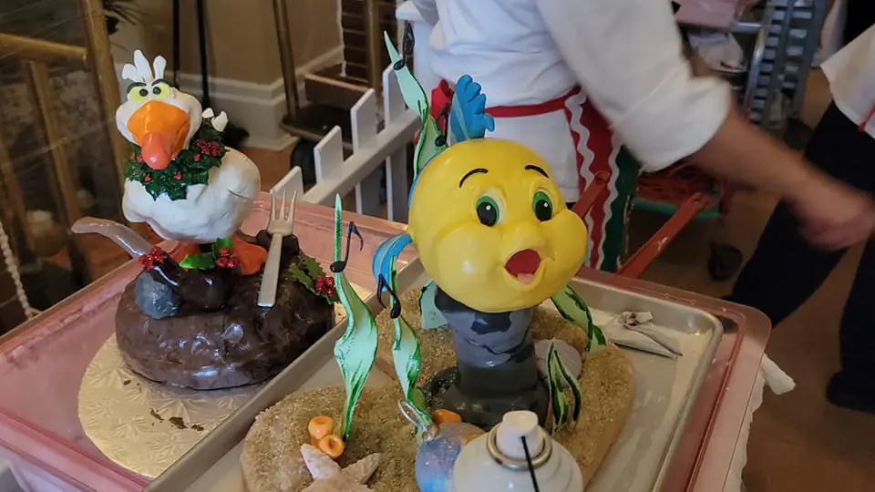 Little Mermaid Gingerbread Carousel being built at Disney's Beach Club Resort