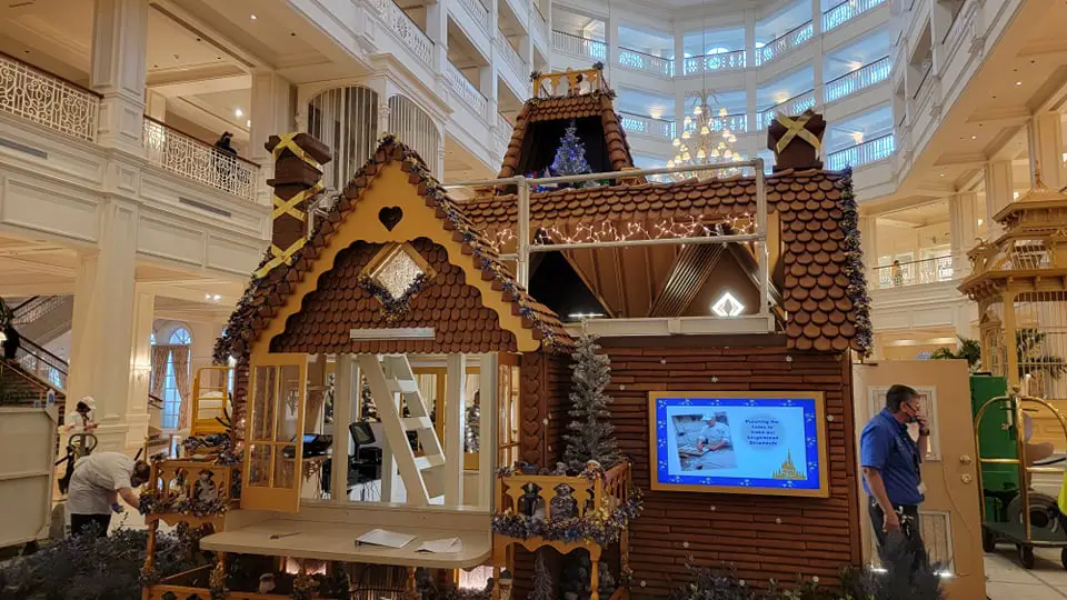 Construction is underway for Disney's Grand Floridian Resort Gingerbread House