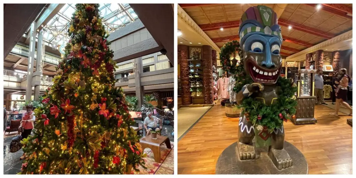 Disney’s Polynesian Resort is now decorated for Christmas