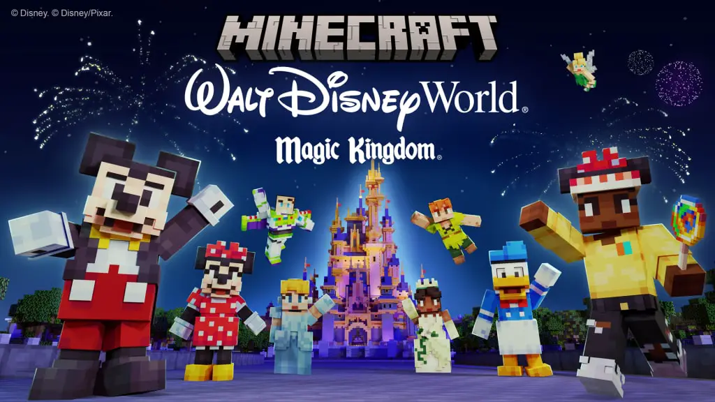 Celebrate Disney World’s 50th Anniversary in Minecraft