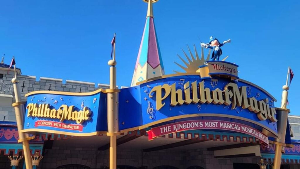 New sign installed for Mickey's Philharmagic in the Magic Kingdom