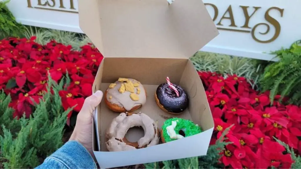 New Seasonal Donuts at the Donut Box at Epcot's Festival of the Holidays