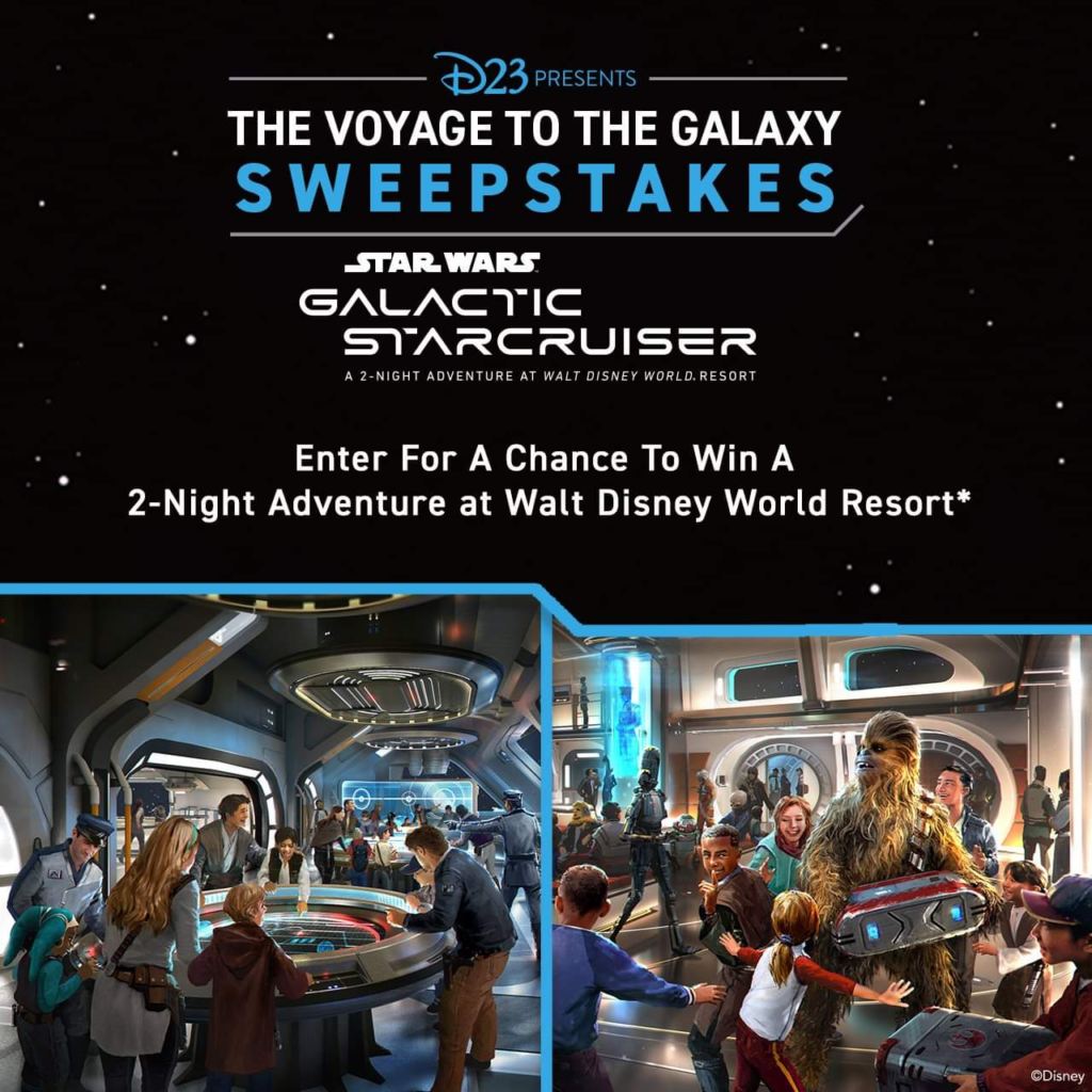 Win a Trip to Star Wars Galactic Starcruiser With The Voyage to the Galaxy Sweepstakes