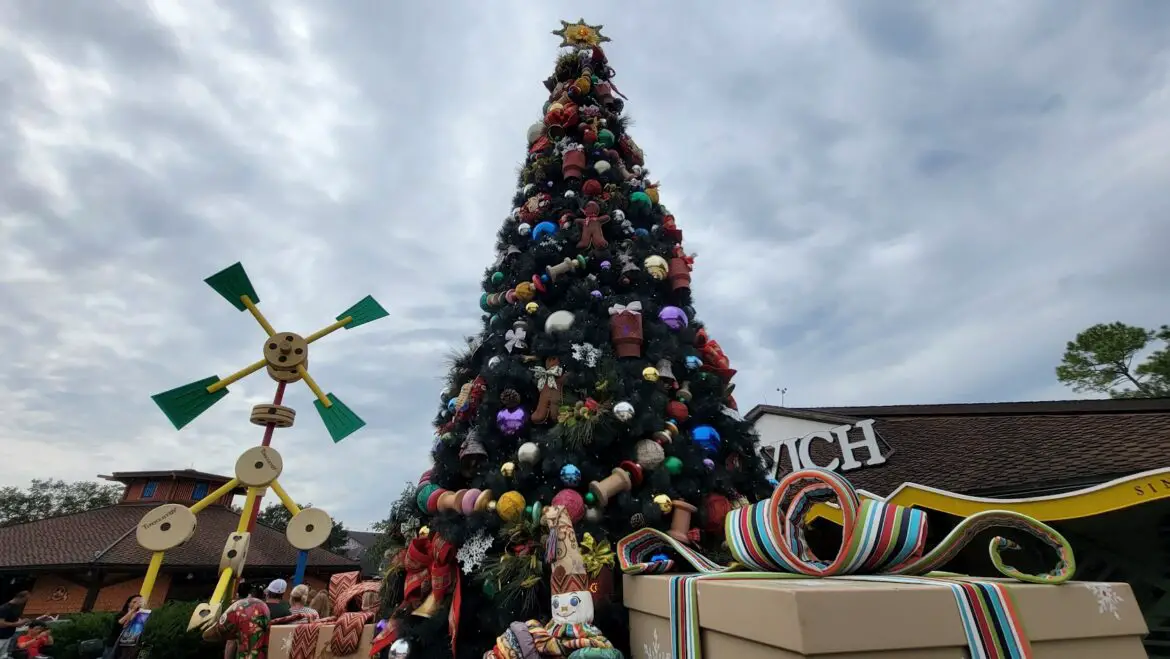 Holiday Decorations now on display at Disney Springs
