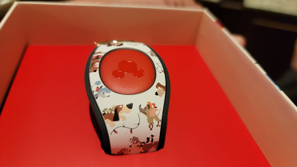 Limited Edition Dooney & Bourke Holiday Dogs MagicBand now at the Magic Kingdom