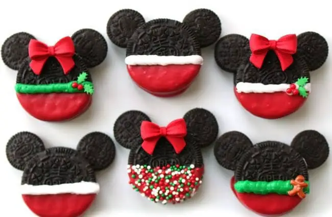 Mickey And Minnie No Bake Christmas Cookies To Celebrate The Holiday Season!