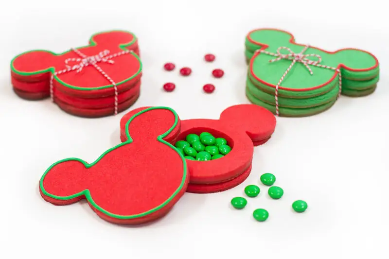 Holiday Mickey Cookies With A Fun Surprise To Spread Some Disney Magic This Christmas!