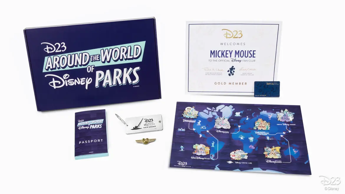 D23 2022 Around the World of Disney Parks Gold Member Collector Set revealed