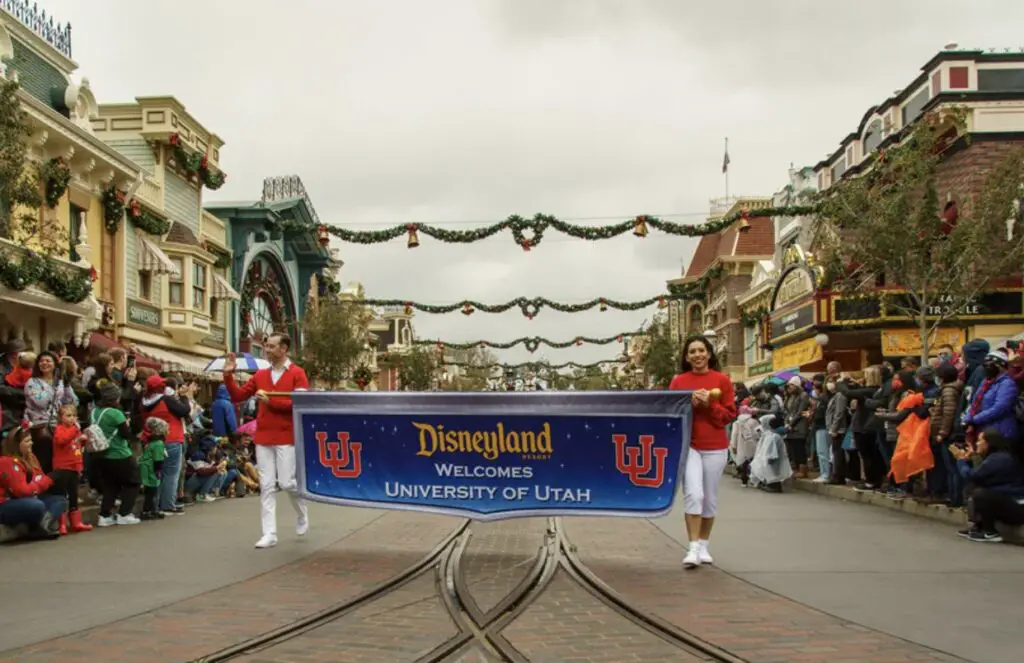 Ohio State Buckeyes and Utah Utes visit Disneyland