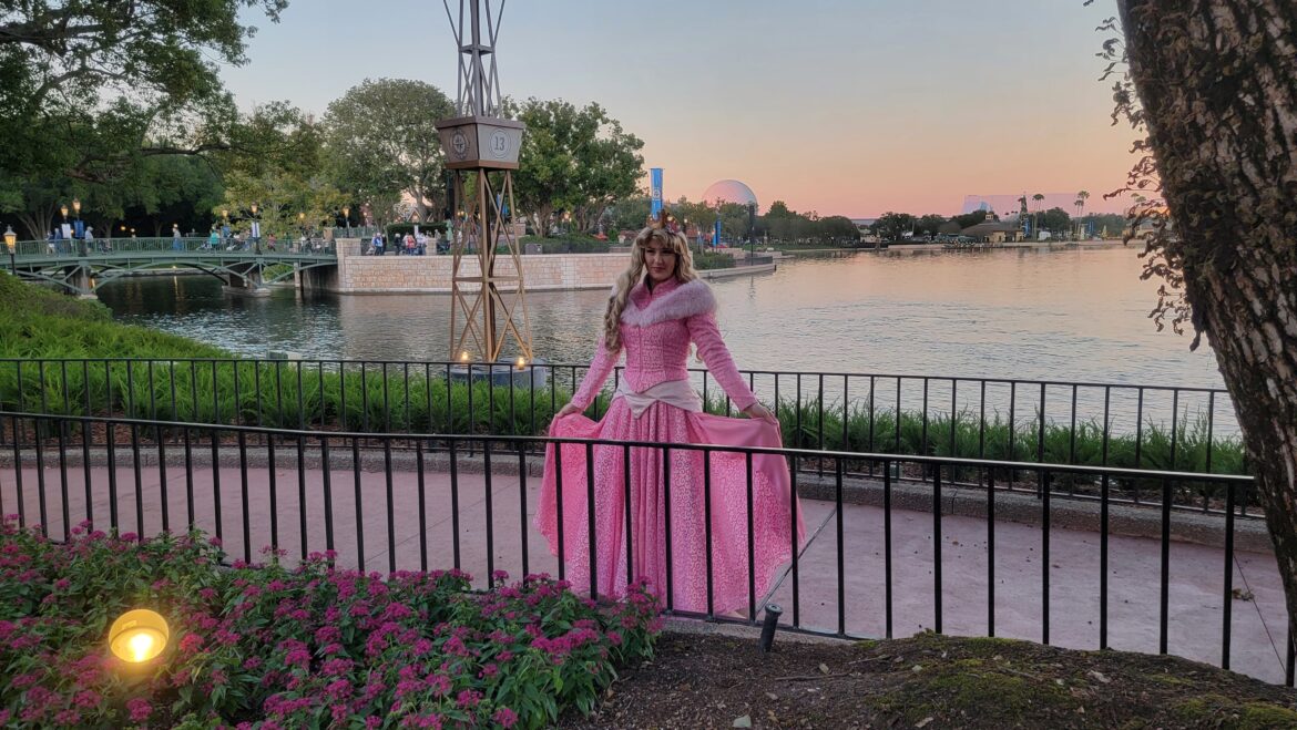 Disney Princesses dressed in Winter Outfits at Epcot’s Festival of the Holidays