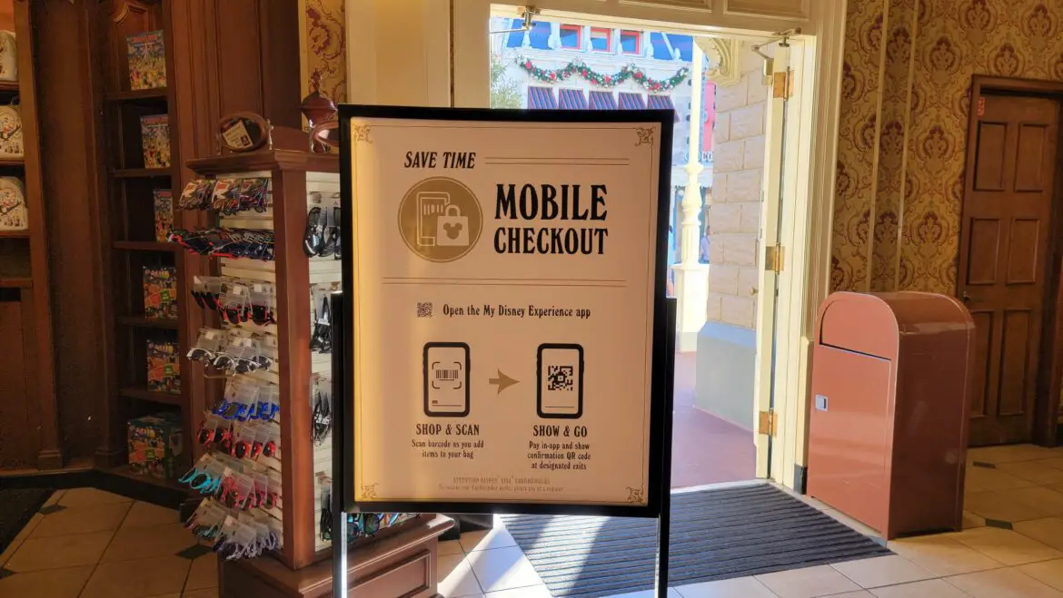 Mobile Order Check Out is now being tested at the Emporium in the Magic Kingdom
