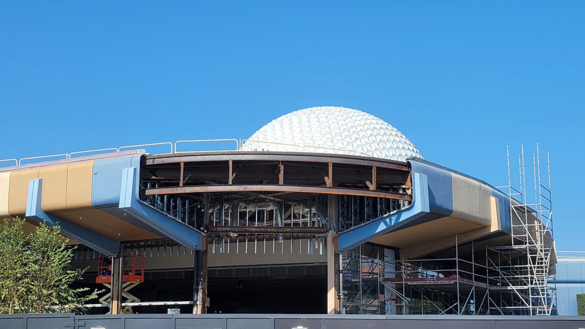 Construction continues on the Creations Cafe in Epcot