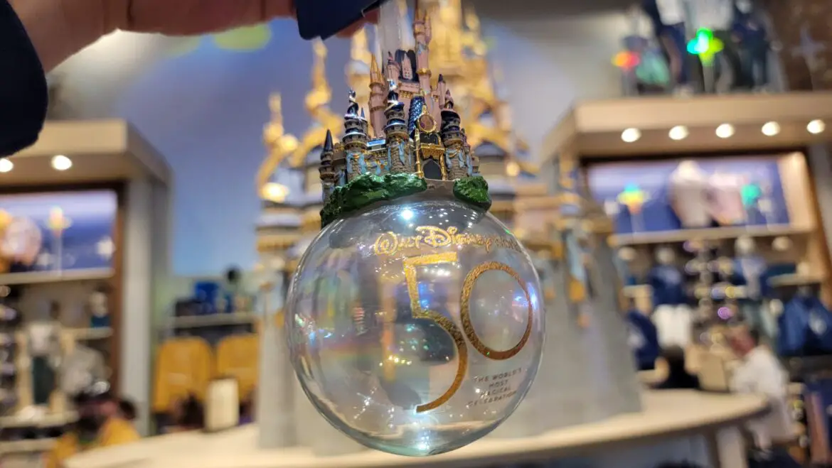 Cinderella Castle 50th Anniversary Ornament spotted at World of Disney