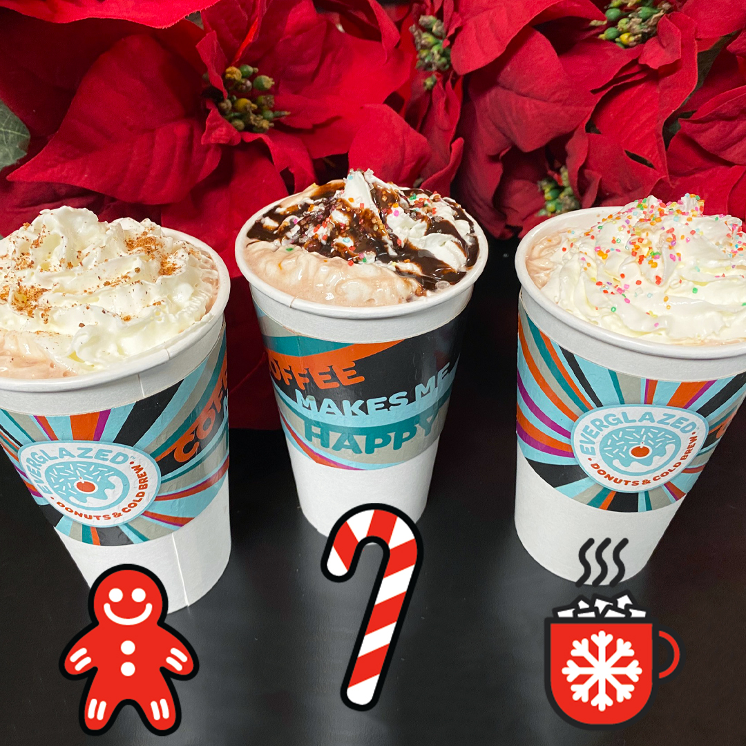 Don’t miss these specialty Hot Chocolates from Everglazed Donuts