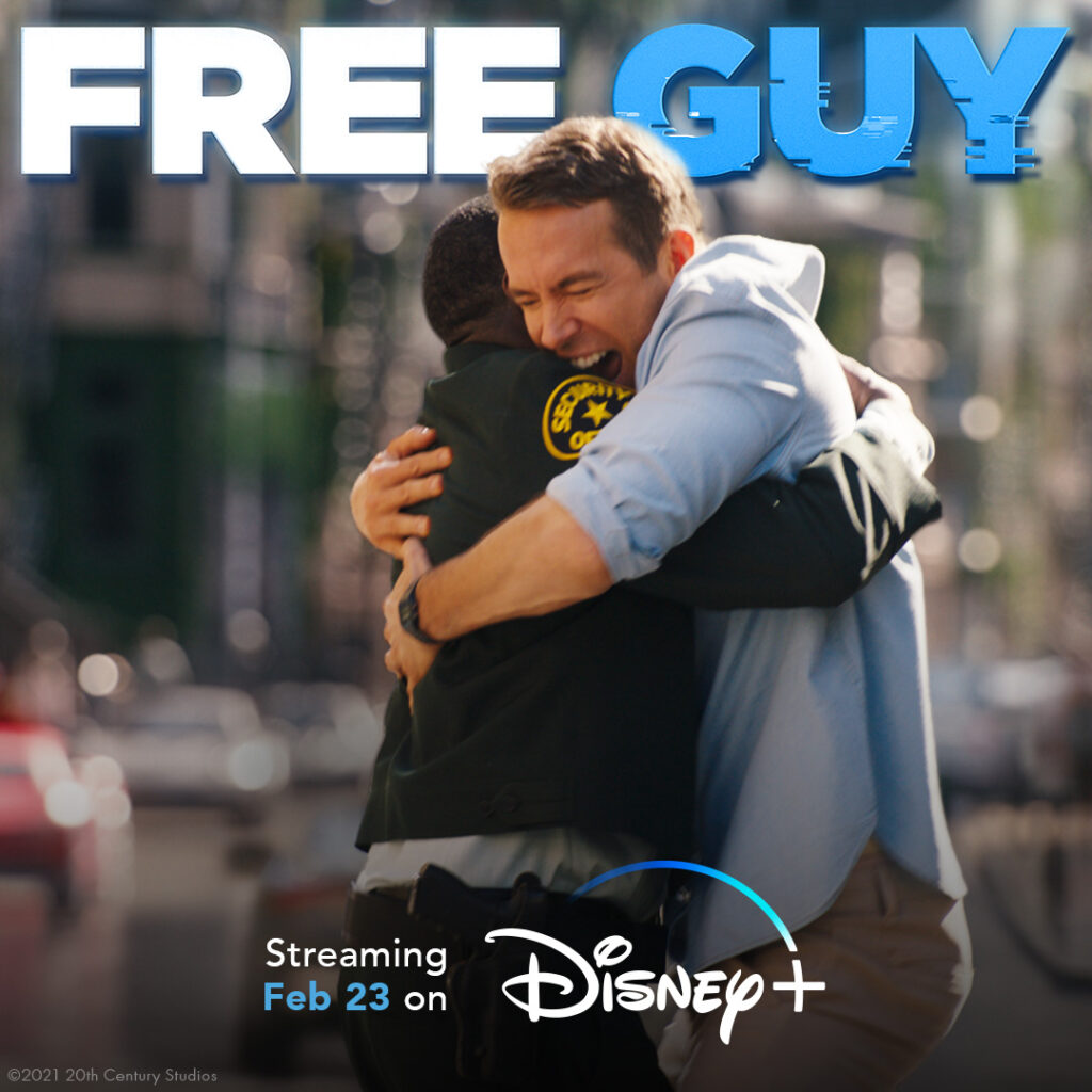 Free Guy is headed to Disney Plus on February 23rd!