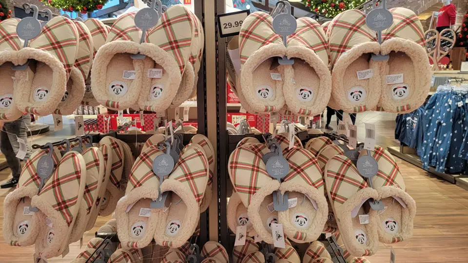 Slip Into The Cozy Life With These Santa Mickey Slippers