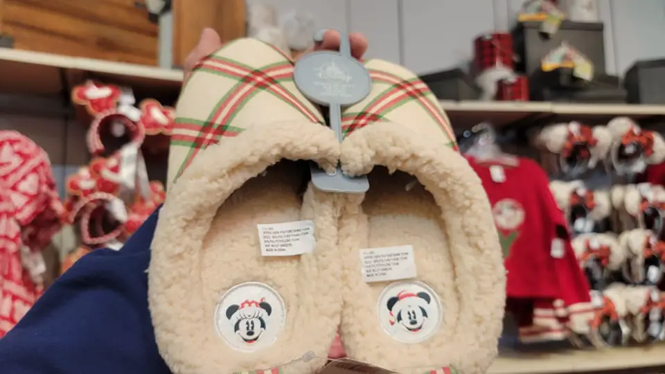 Slip Into The Cozy Life With These Santa Mickey Slippers