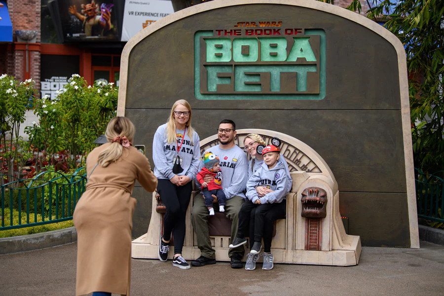 Take a photo on Boba Fett’s Throne in Downtown Disney