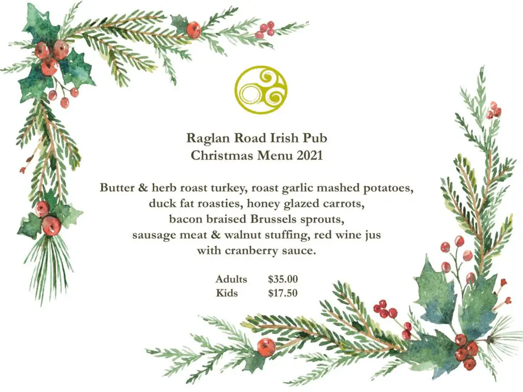 Celebrate Christmas and New Year's Eve at Raglan Road in Disney Springs
