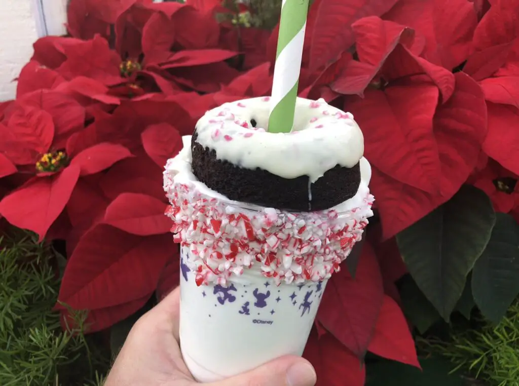 Holiday Candy Cane Shake in Hollywood Studios is a refershing treat