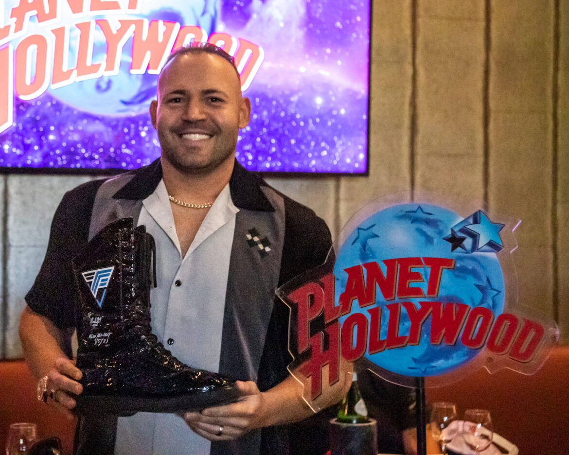 All Elite Wrestling Star Donated Boots Now on Display at Planet Hollywood Disney Springs