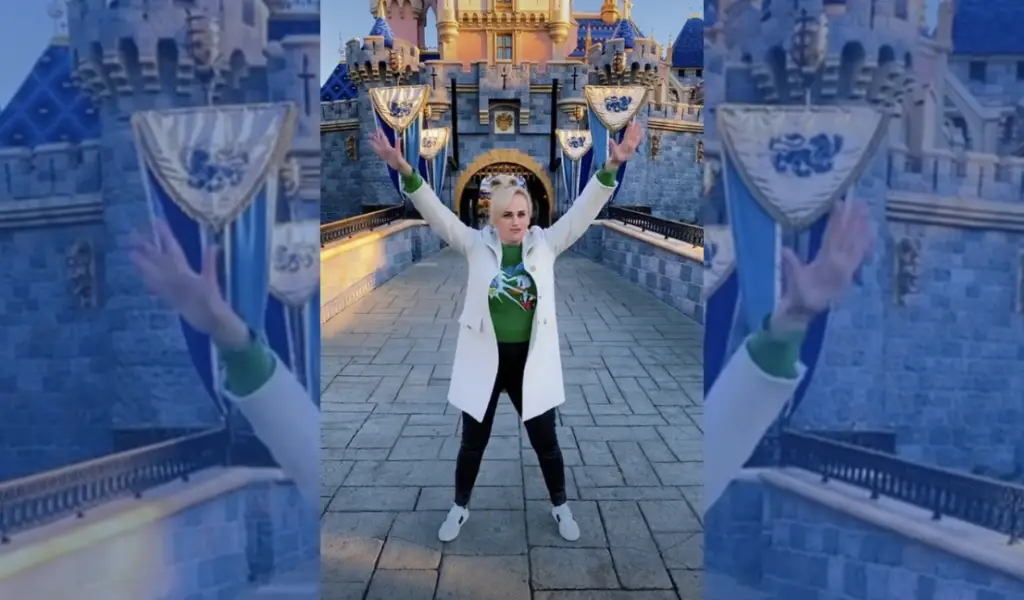 Rebel Wilson Busts Out Some Sweet Dance Moves While Visiting Disneyland