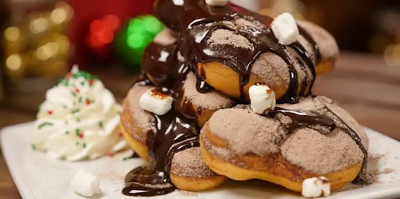 These Mickey Mouse Hot Chocolate Beignets Are Perfect For Christmas Morning!
