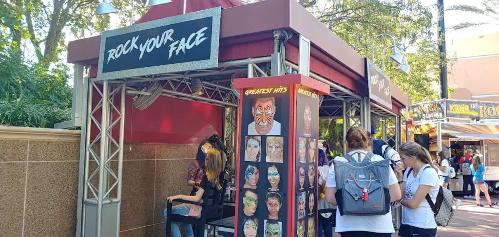 Rock Your Face face painting booth 