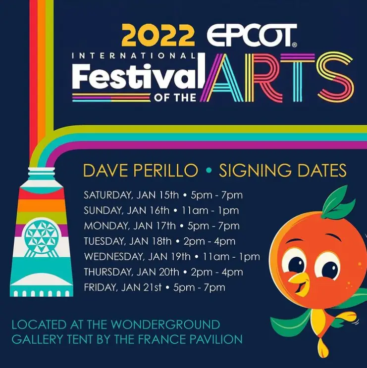 Disney artist Dave Perillo shares a first look at Festival of the Arts artwork