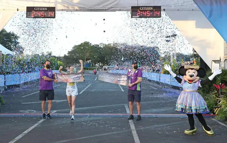 Brittany Charboneau makes runDisney history at the Walt Disney World Marathon
