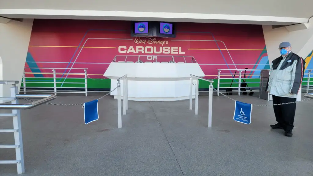 Turnstiles for Disney's Carousel of Progress have been removed