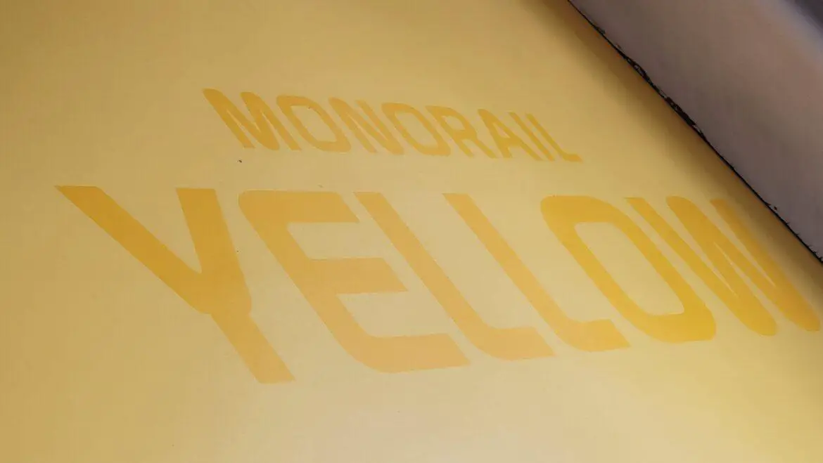 Newly refurbished Monorail Yellow spotted at the Magic Kingdom