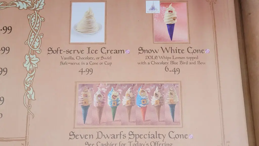 Seven Dwarfs Seasonal Specialty Cones