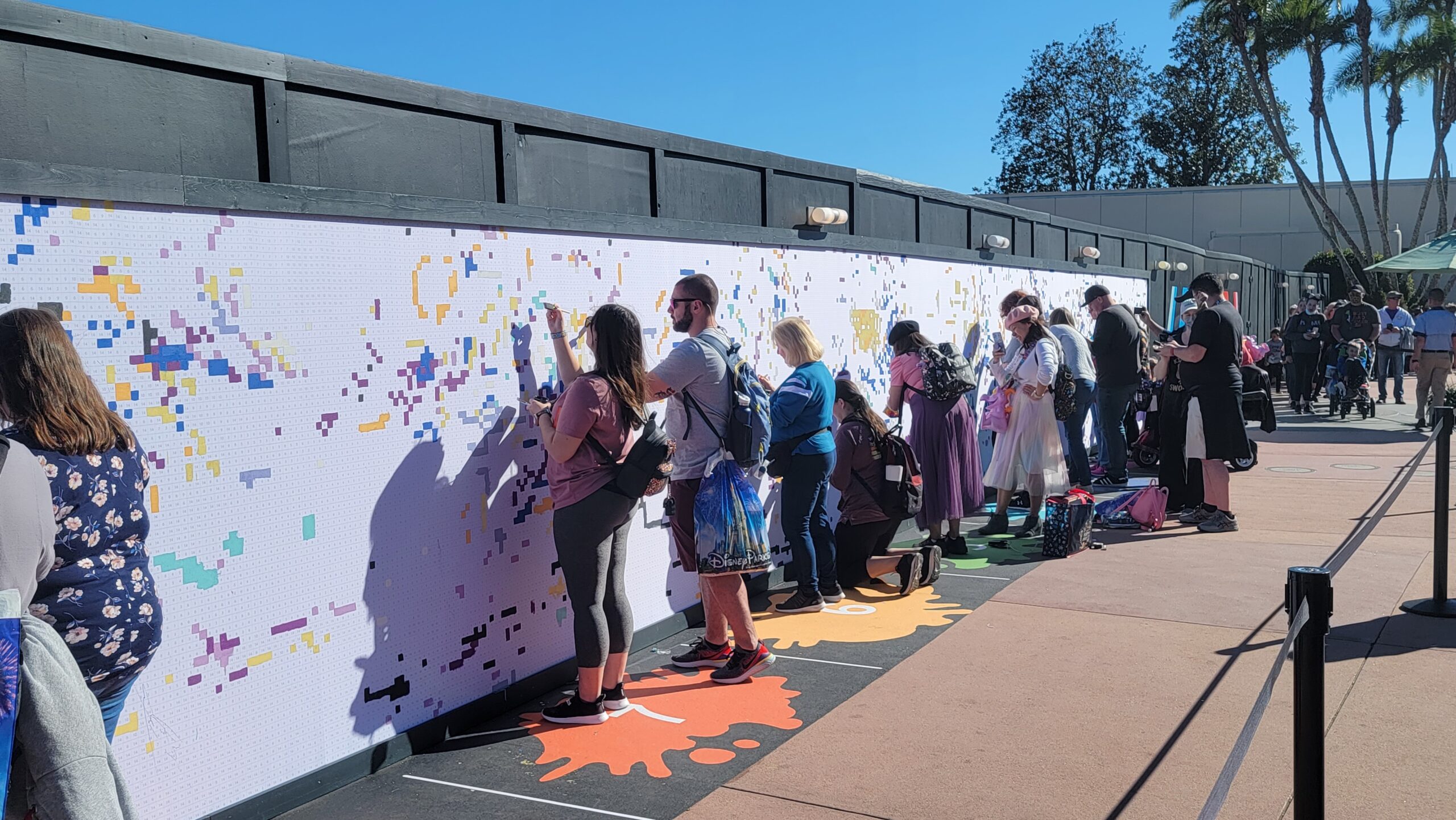 2021 WDW EPCOT Festival of the Arts Paint by Number Mural 
