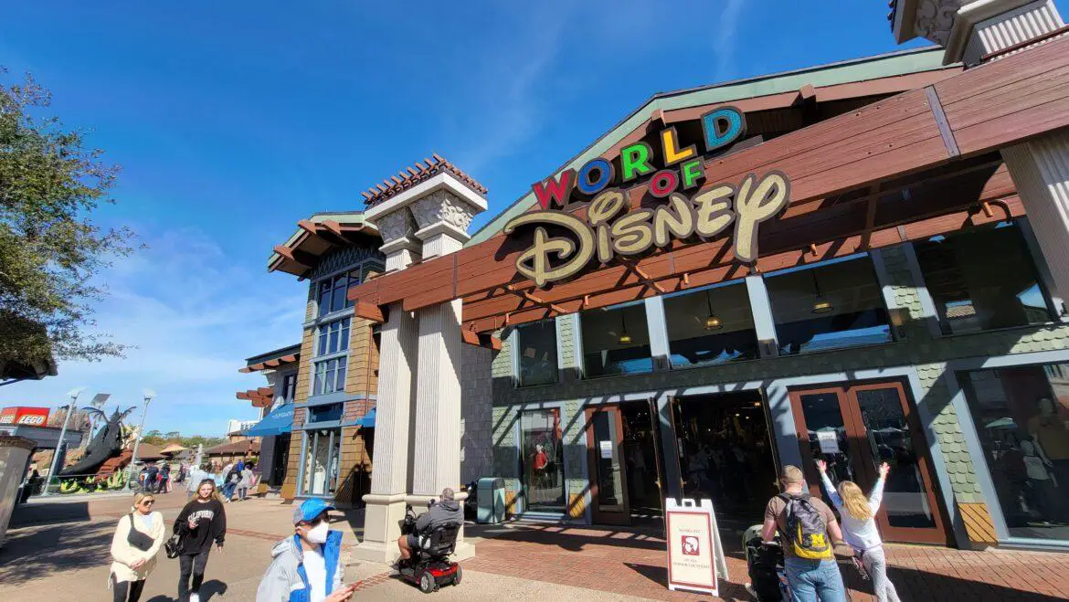 Guests are now able to walk in and out any door at World of Disney in Disney Springs