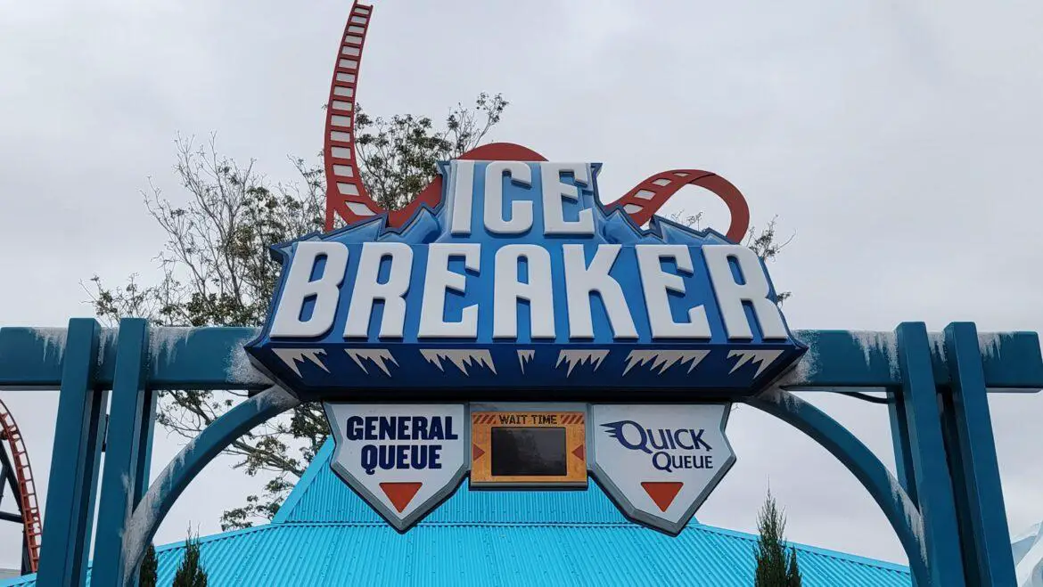 Preview of SeaWorld’s Newest Launch Coaster Ice Breaker