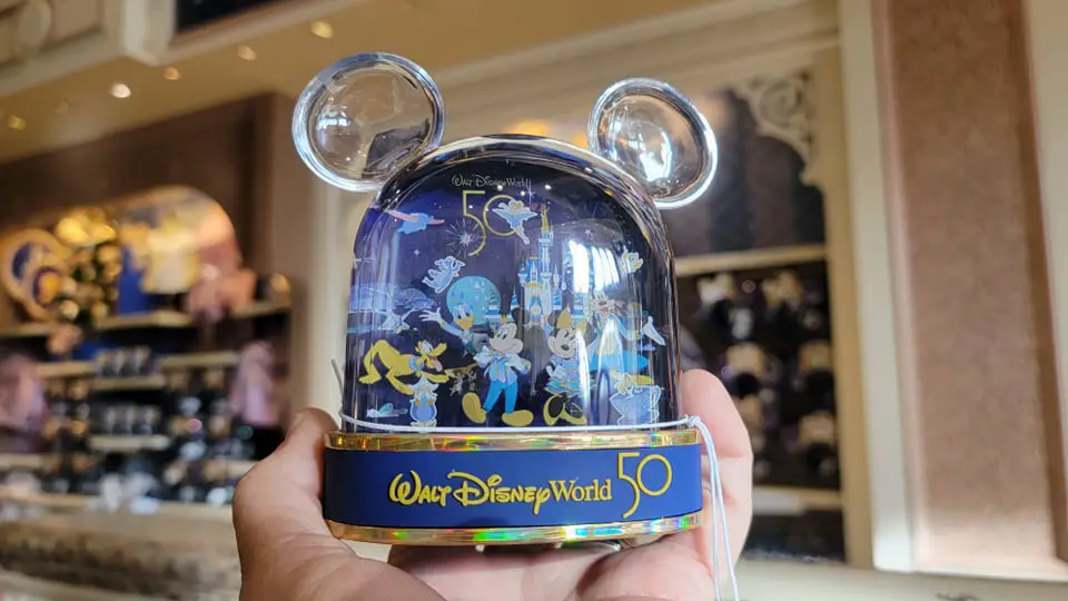 ChEARful New Walt Disney World 50th Anniversary Snow Globe