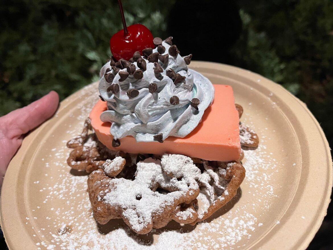 Cherry Blossom Funnel Cake is a wonderful sweet treat at 2022 EPCOT Festival of the Arts