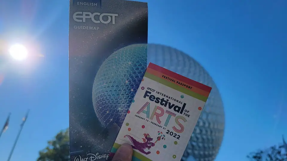 Epcot International Festival of the Arts Passport & Map for 2022