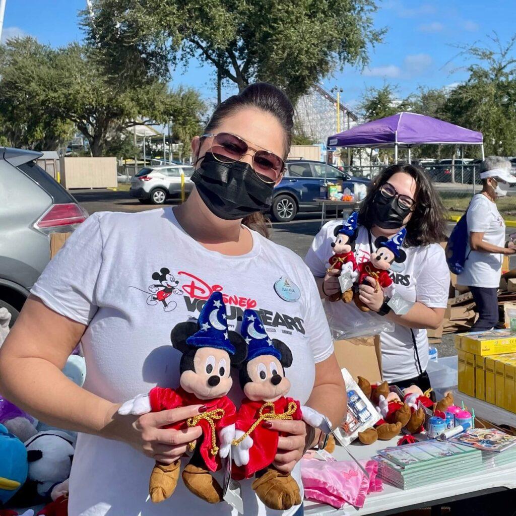 Disney VoluntEARS distribute $10,000 in Mickey Mouse plush to children and families
