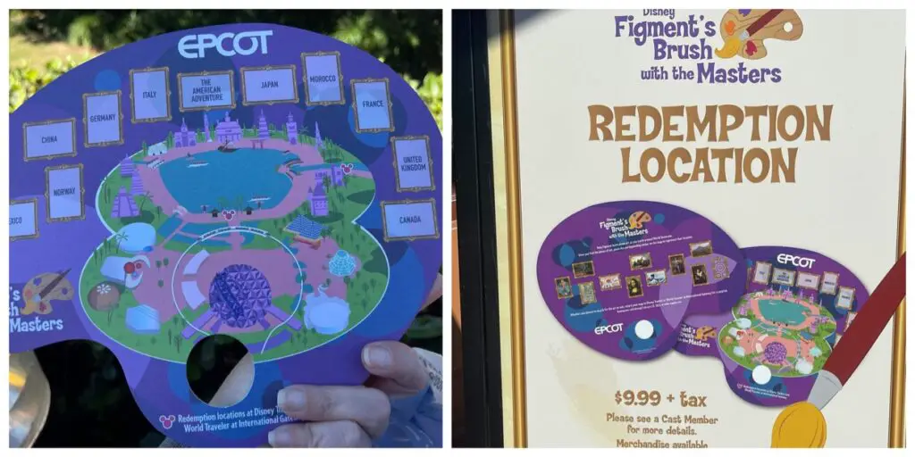Figment's Brush with the Masters Scavenger Hunt is going on now at Epcot Festival of the Arts