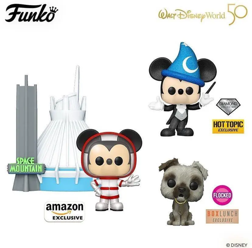 Walt Disney World 50th Anniversary celebration-inspired figurines & plush coming from Funko