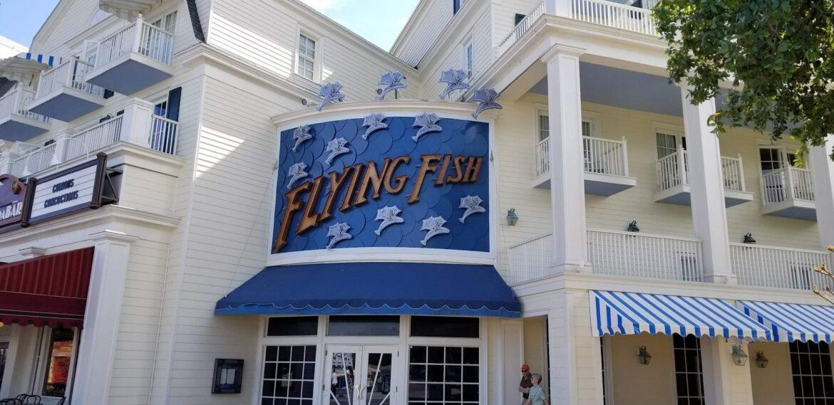 Disney Cast Members Celebrate the reopening of the Flying Fish Restaurant