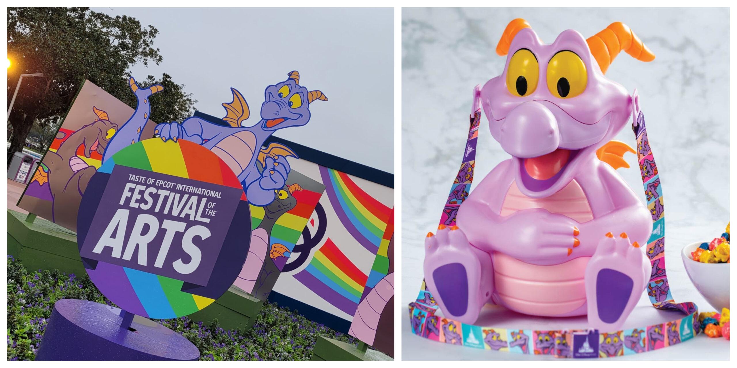 Disney Parks Popcorn Bucket EPCOT Figment, Donald Duck Mickey