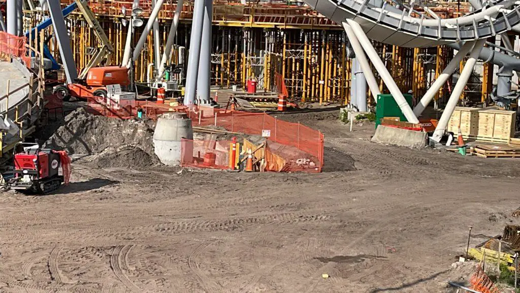 Tron Lightycycle Run Construction update from the Magic Kingdom