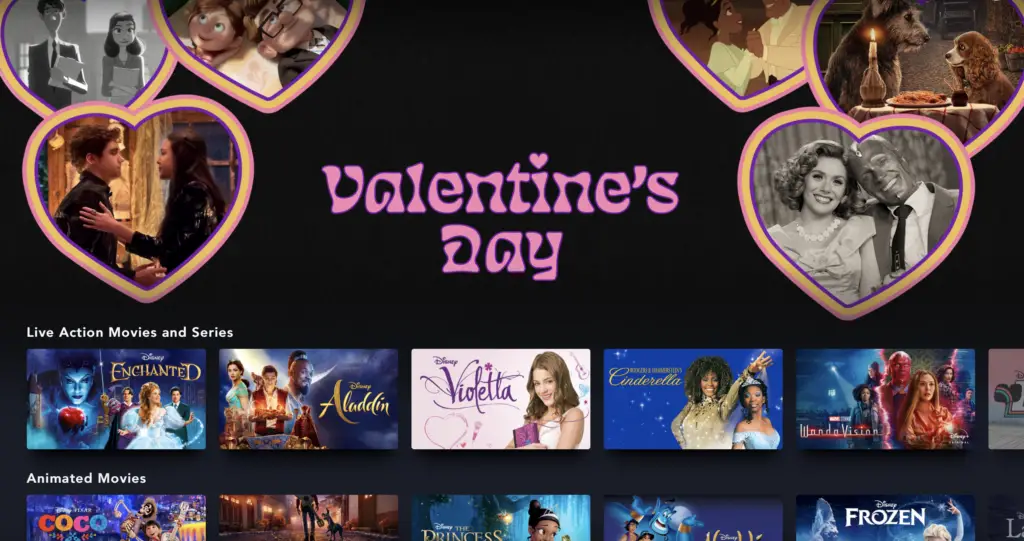 Valentine's Day Collection Added to Disney+