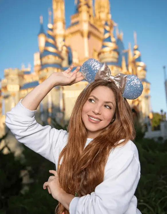 International star Shakira visits the Magic Kingdom