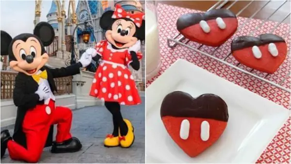 Mickey's Chocolate Dipped Valentine Cookies